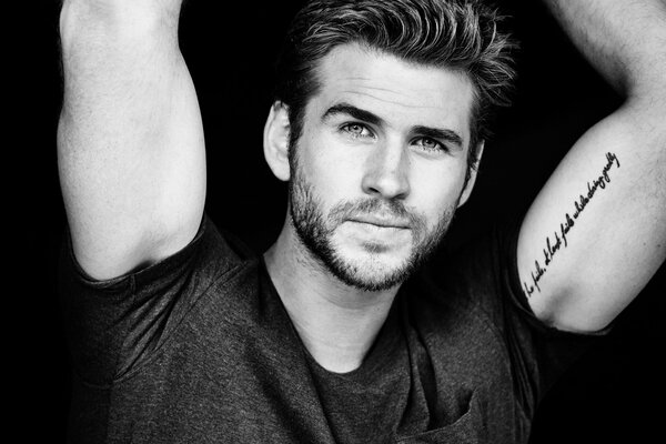 Actor Liam Hemsworth at a photo shoot for the magazine