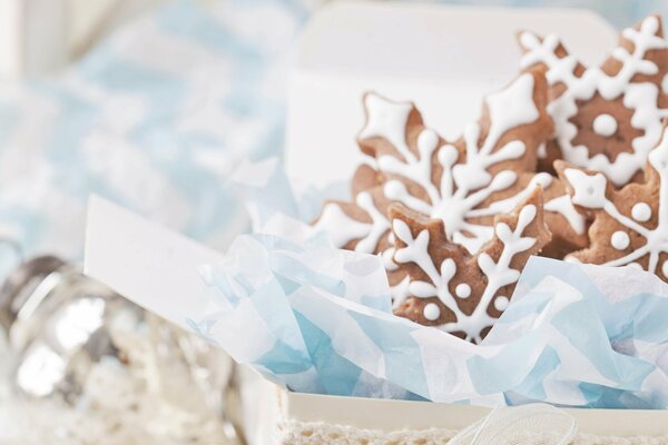 Biscuits de Noël flocon de neige doux