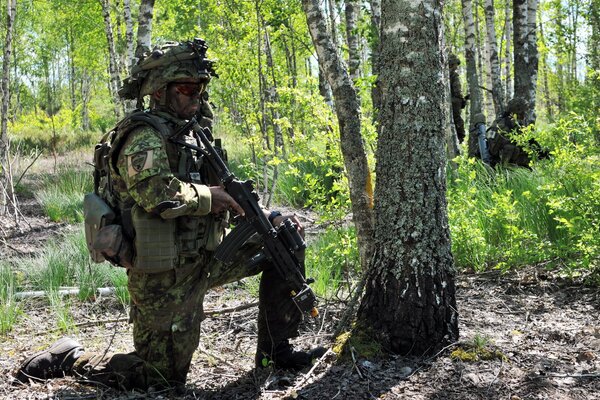 Soldat Estonien des forces armées estoniennes