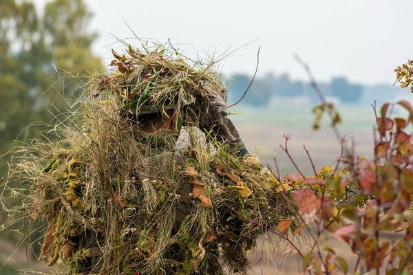 Disfraz de soldados del ejército canadiense