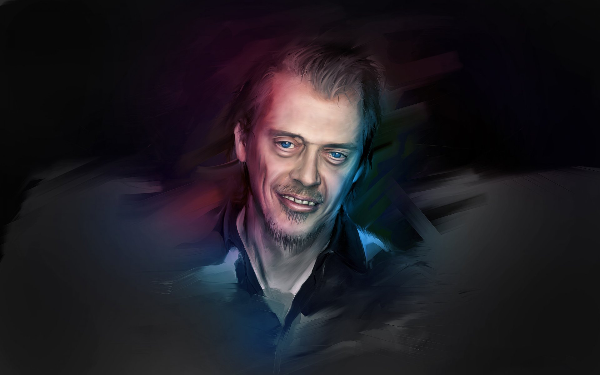 art steve buscemi yeux bleus regard