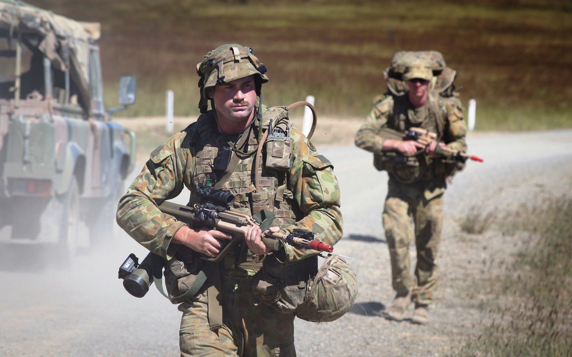 soldats armée australienne armes