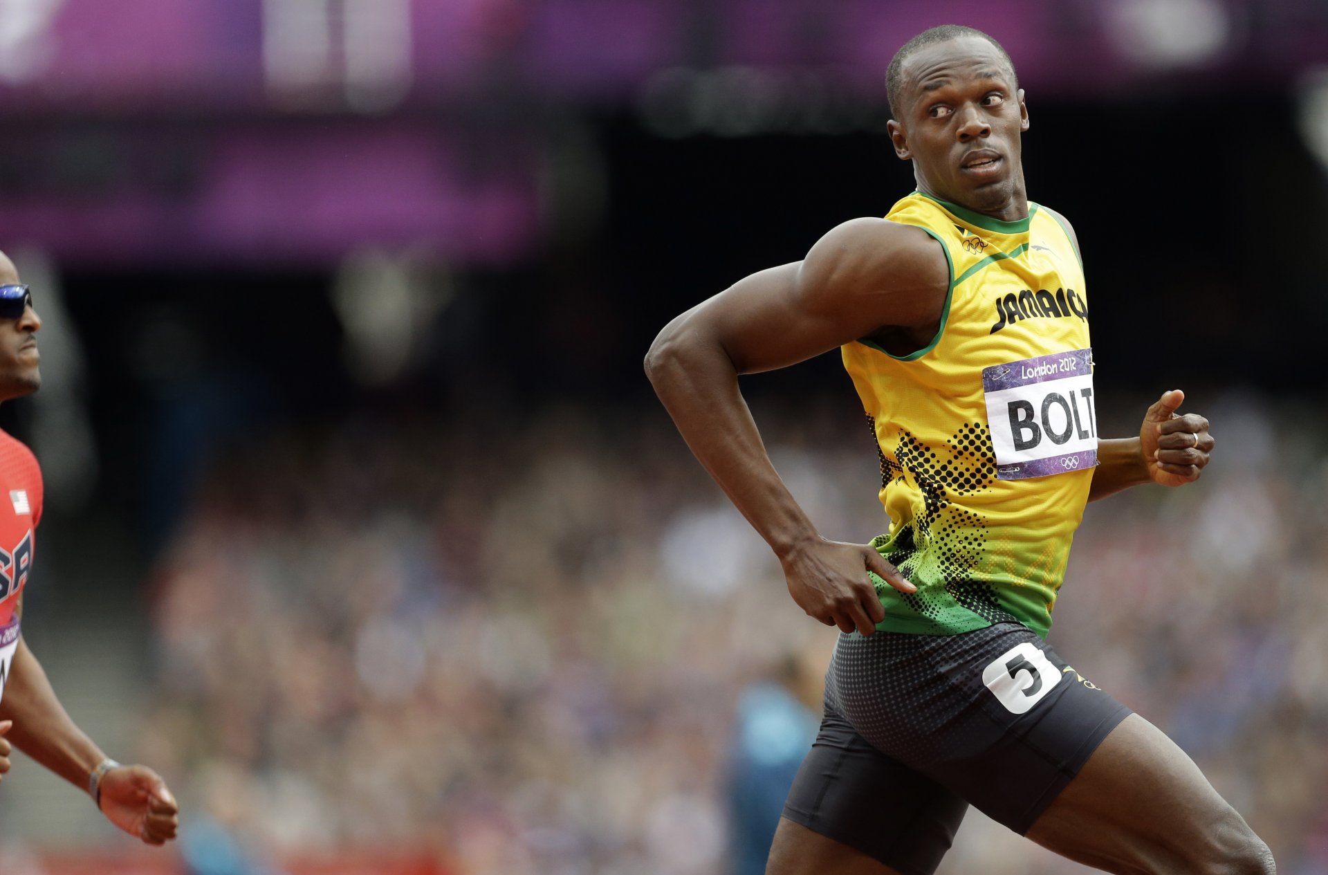 usain bolt jamajka speed uniform sportowiec