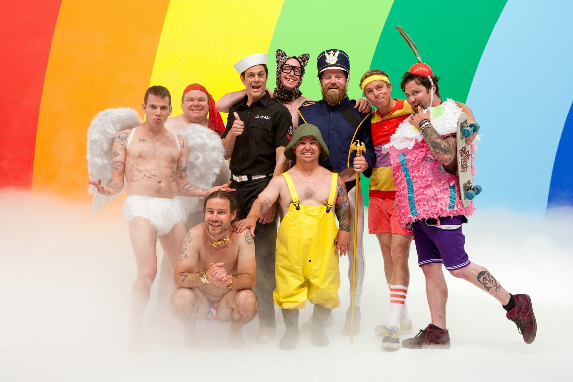 weirdos johnny knoxville bem margera steve-o chris pontius ryan dunn mcgeehy eren dave england preston lacey jason wee-man acuña bem margera steve-o chris pontius eren mcgeehy dave England preston lacey jason lacey jason