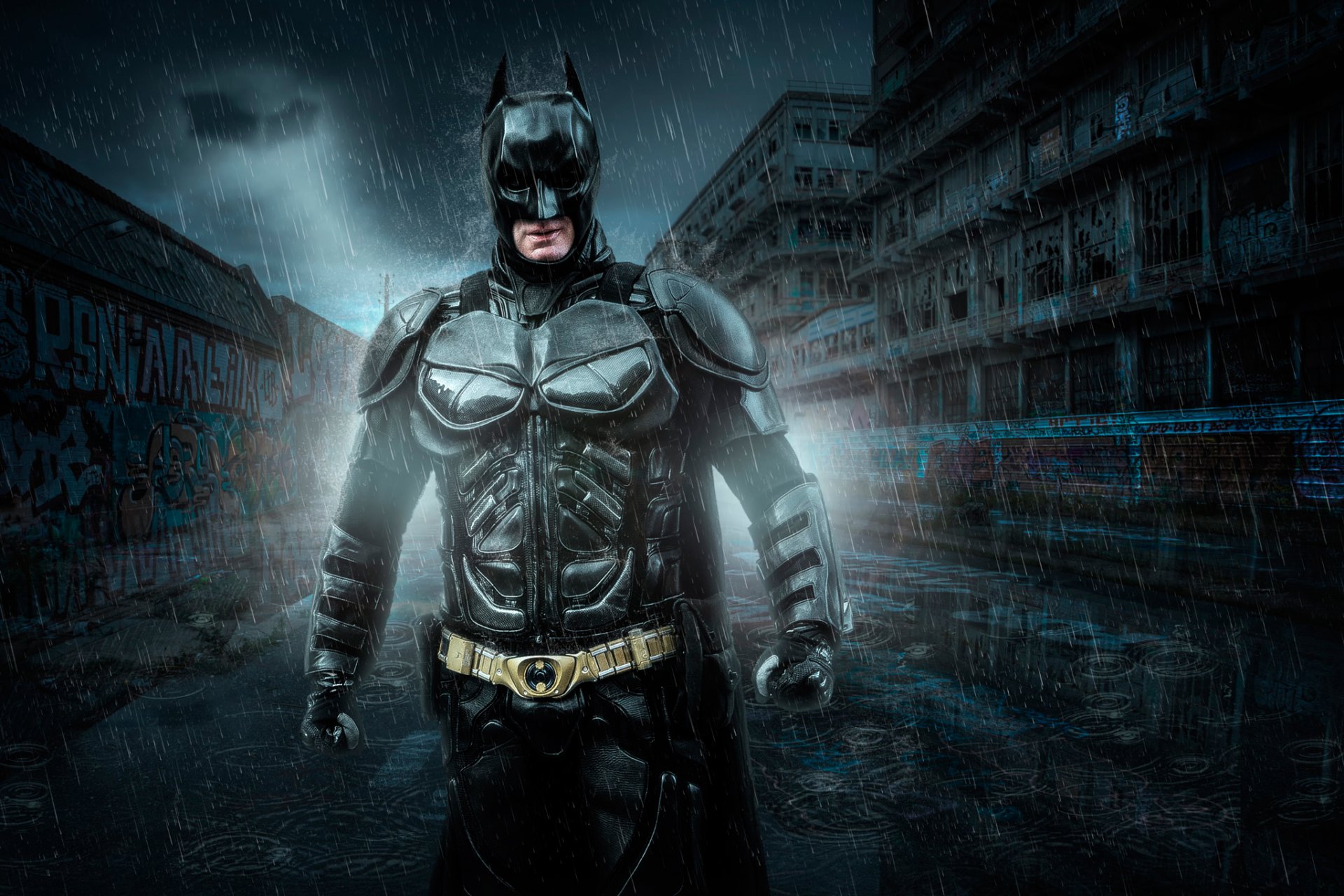 uper hero mroczni rycerze batman lightroom photoshop na podstawie komiksu