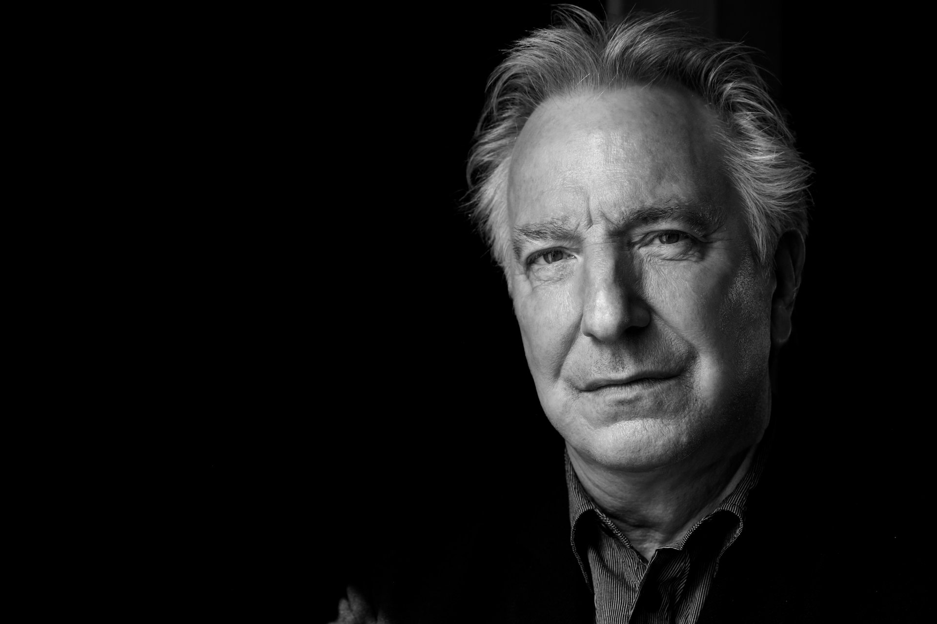 alan rickman retrato