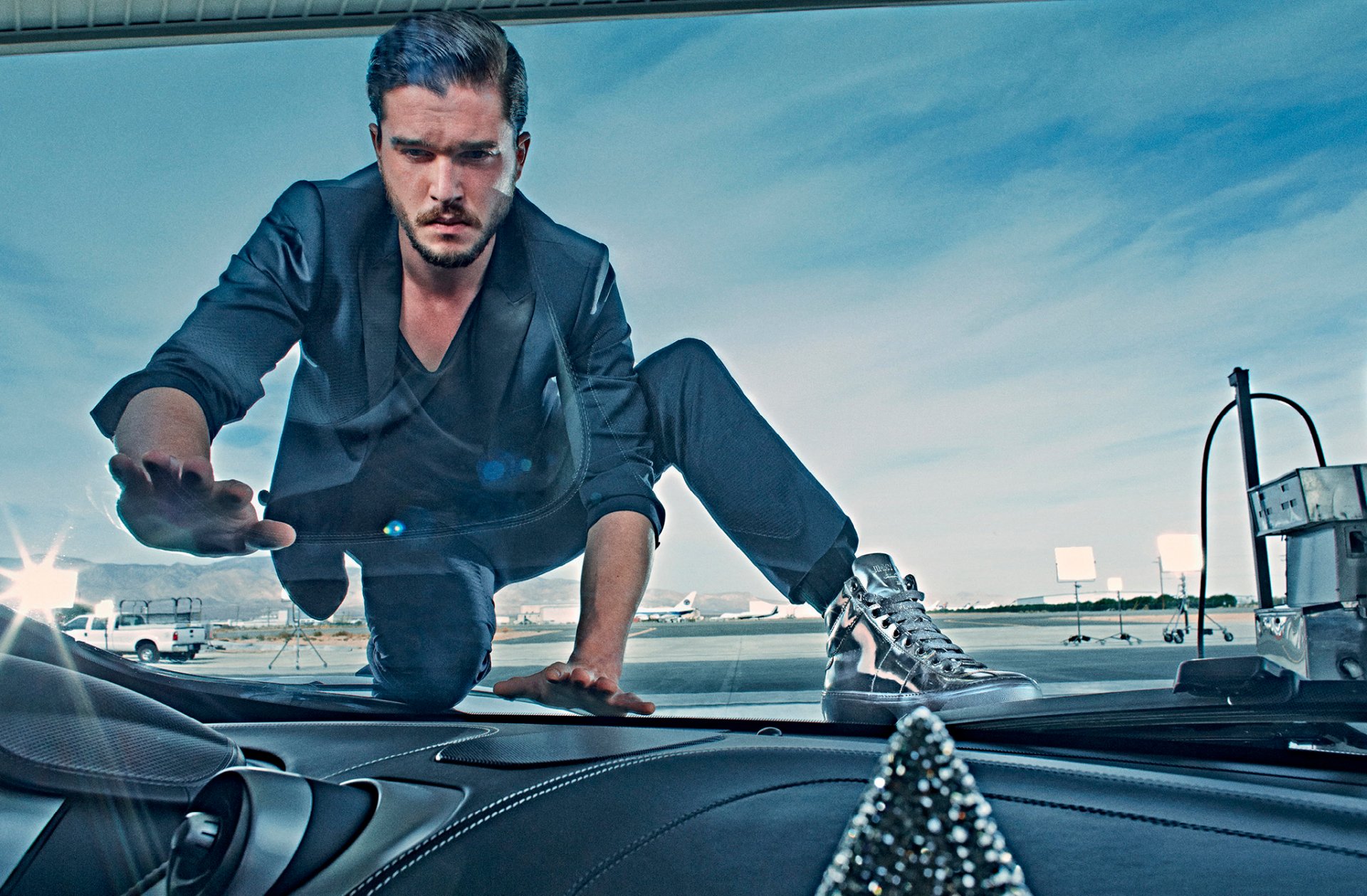 kit harrington kit harington servizio fotografico jimmy choo marchio novembre 2014