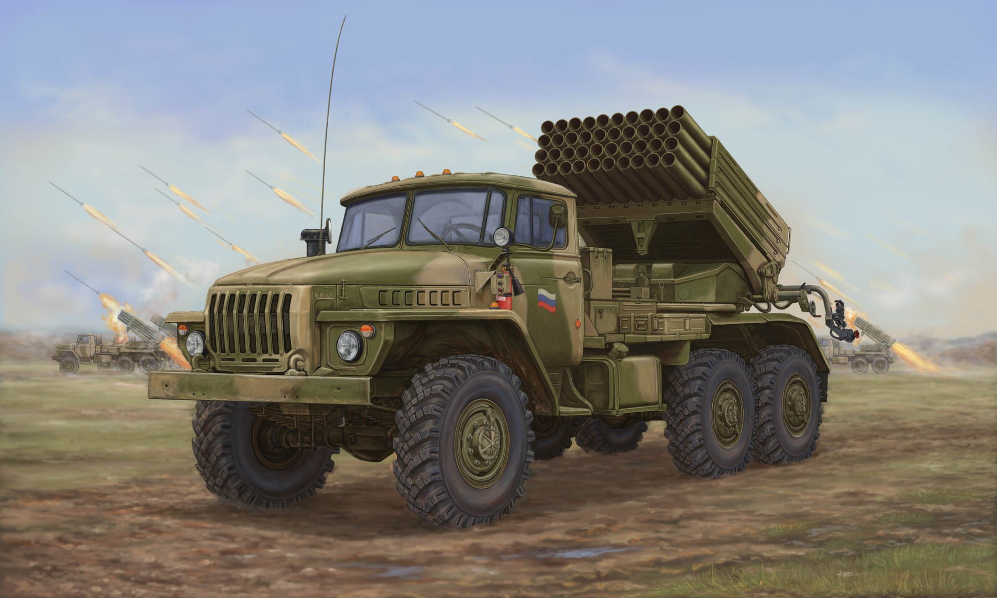 mlrs réactif 9k51 bm-21 grad art soviétique