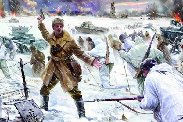 The Soviet counteroffensive near Moscow