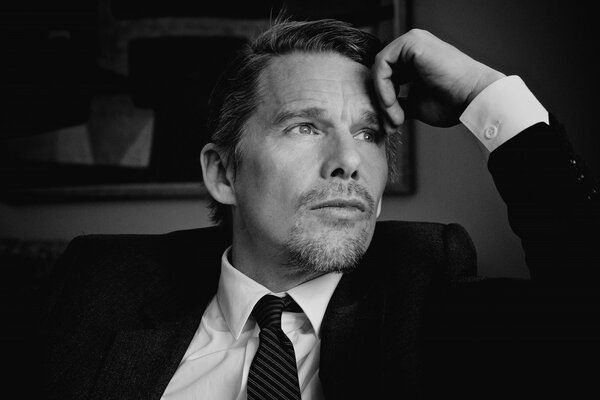 Ritratto dell attore Ethan Hawke