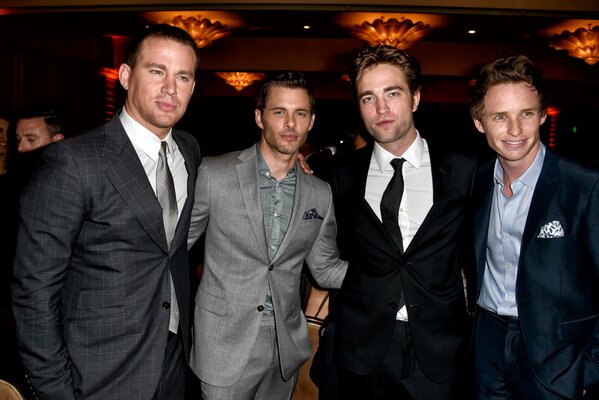 The actors::Channing Tatum, James Marsden, Robert Pattinson, Eddie Redmayne