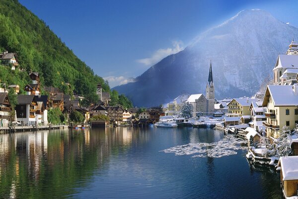 La línea entre el invierno y el verano en Austria