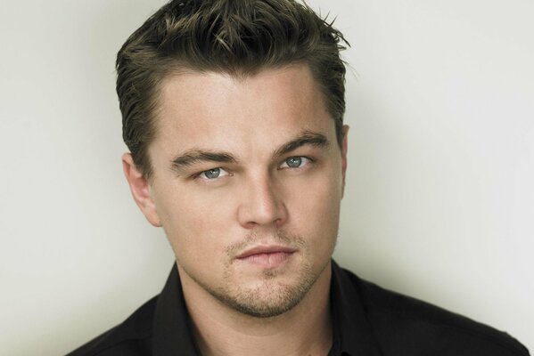 Foto del actor Leonardo DiCaprio. Mirada