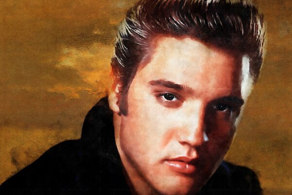 Art of the famous rock and roll musician Elvis Presley