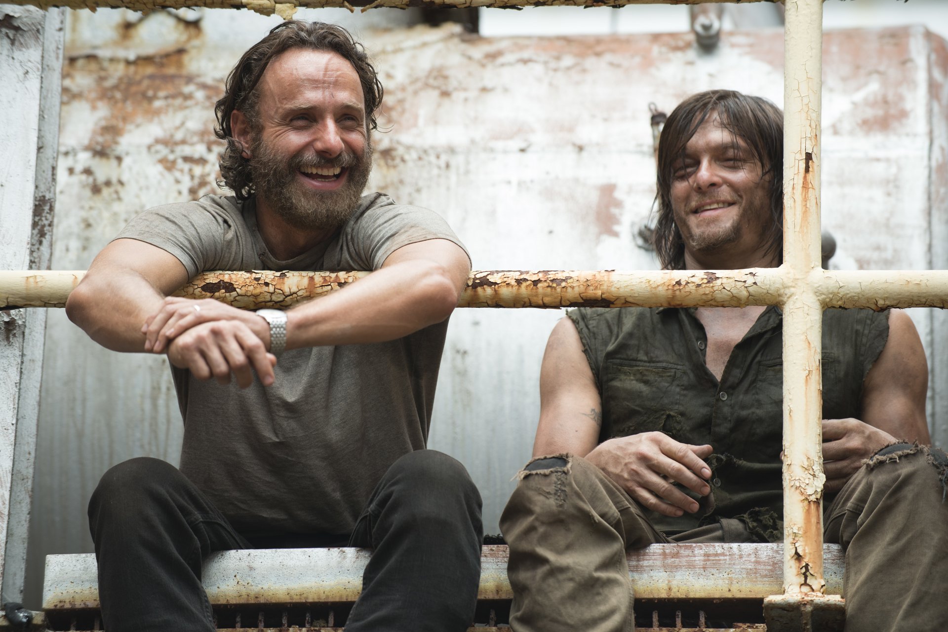 the walking dead the walking dead andrew lincoln rick grimes norman reedus daryl dixon