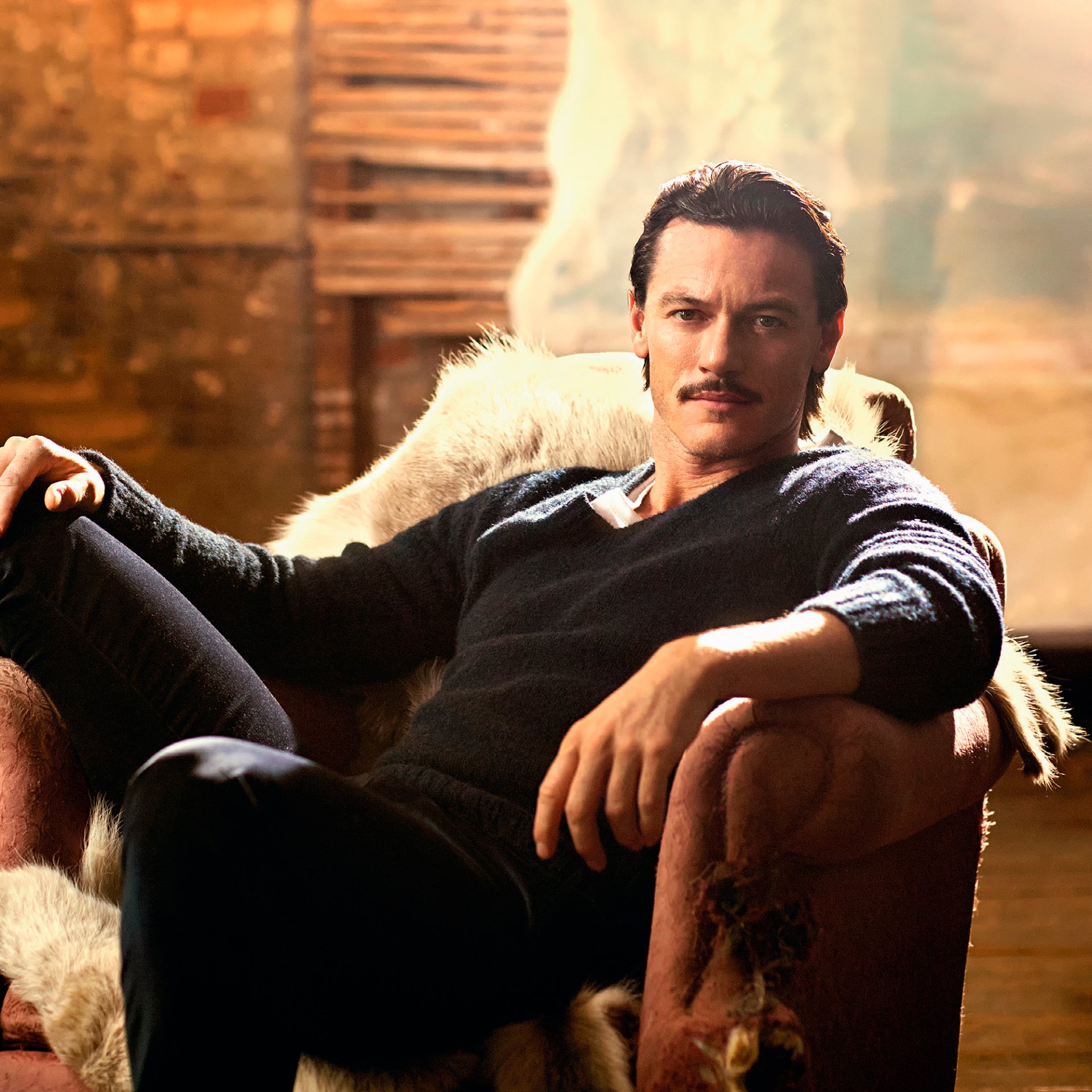 luke evans sesión de fotos estilo telegráfico de los hombres