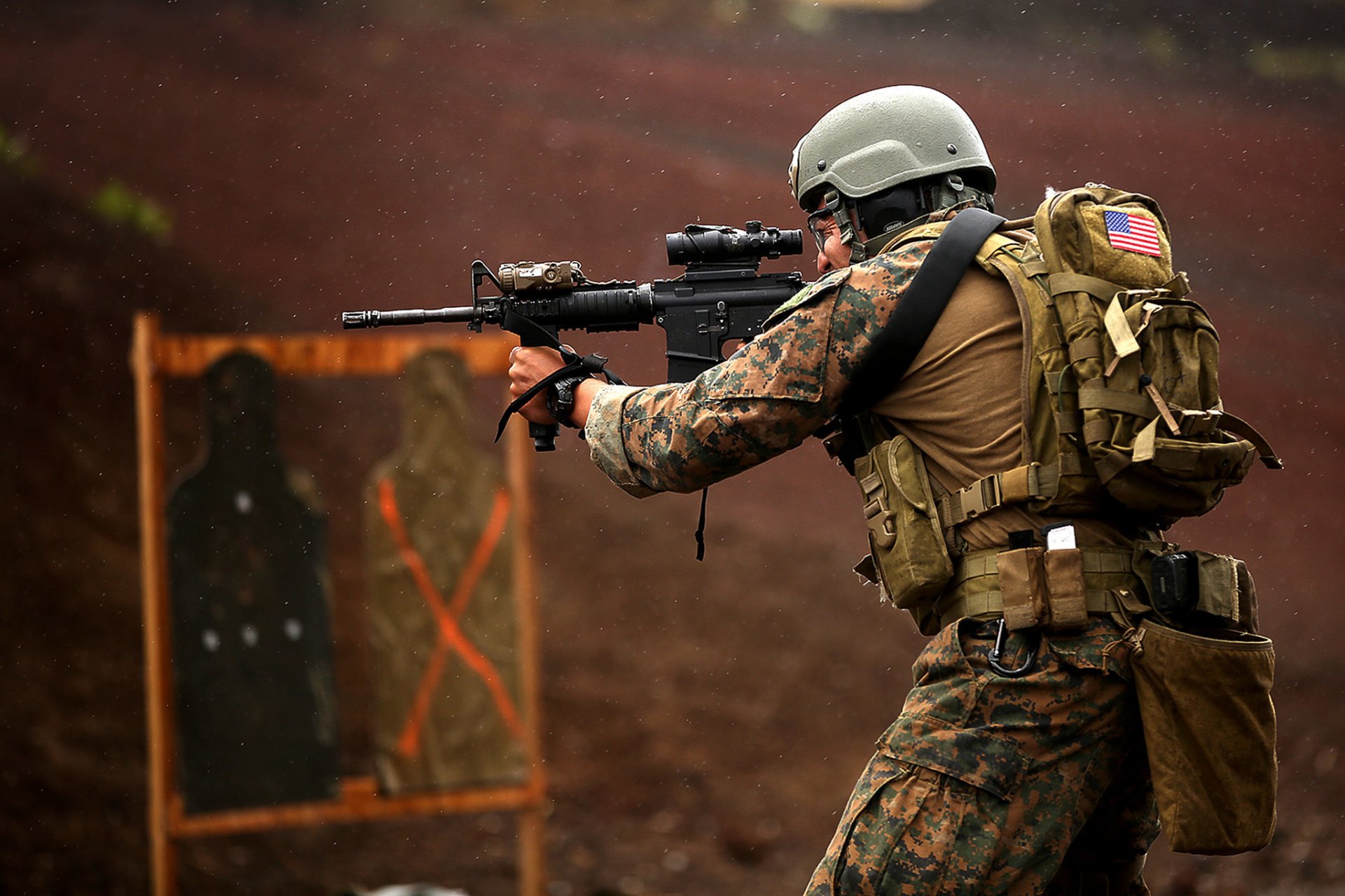 m4 cuerpo de marines de los estados unidos campo de pruebas pohakuloa