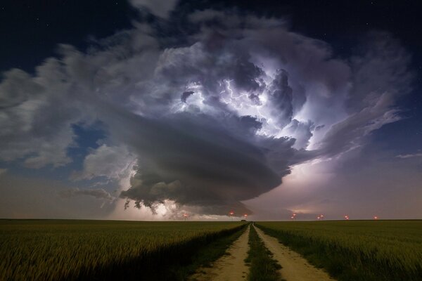 Nature has spread and gifted us with a thunderstorm