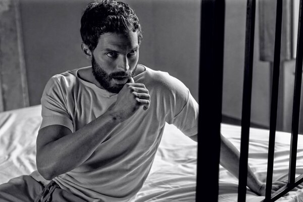 Fotoshooting des britischen Schauspielers Jamie Dornan im Oktober 2014