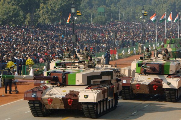 Panzerparade in Indien