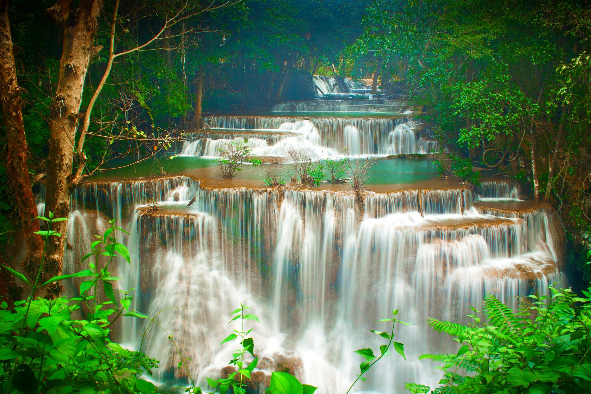 thailand kaskaden natur fluss