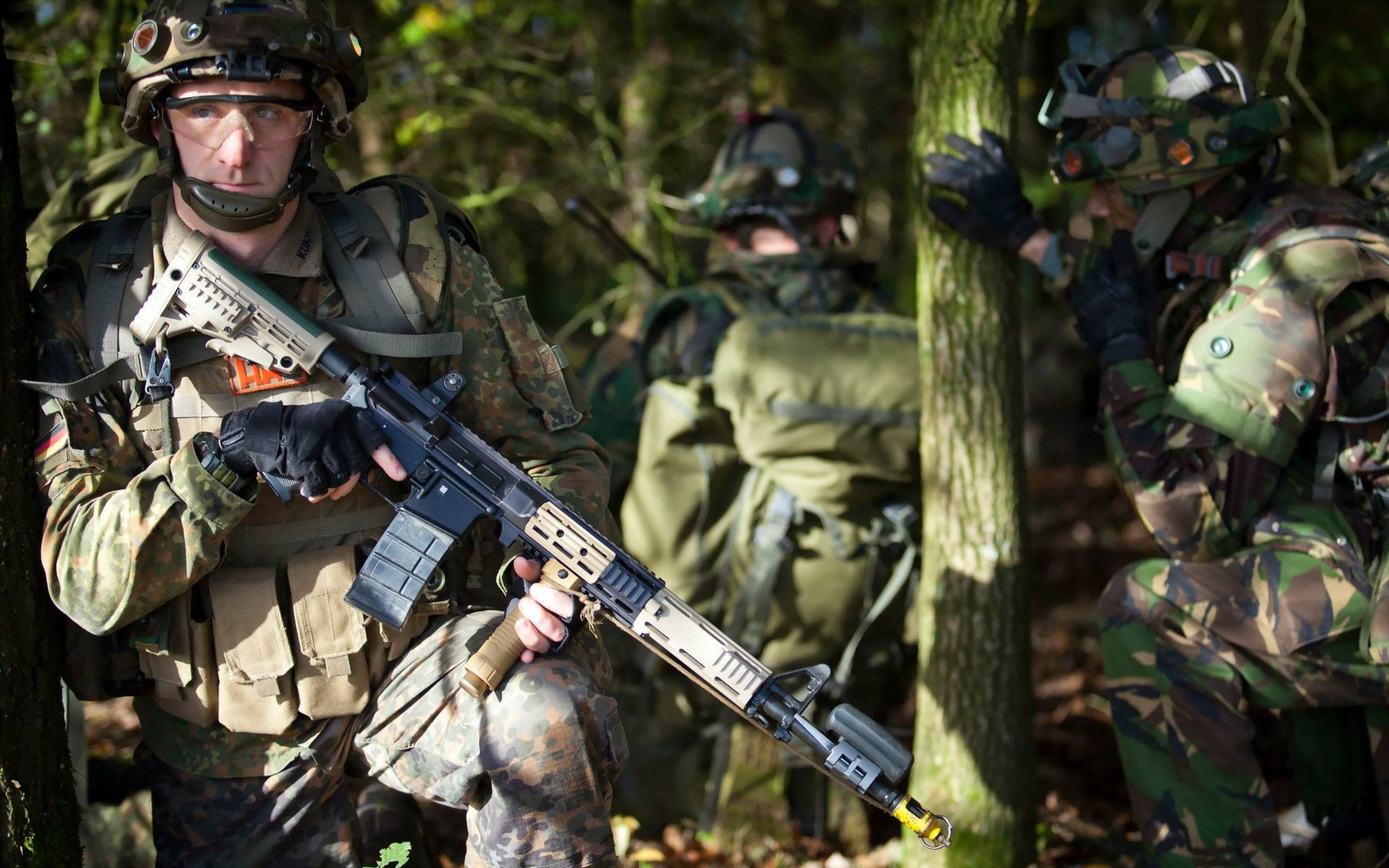 niederländische königliche armee soldaten waffen