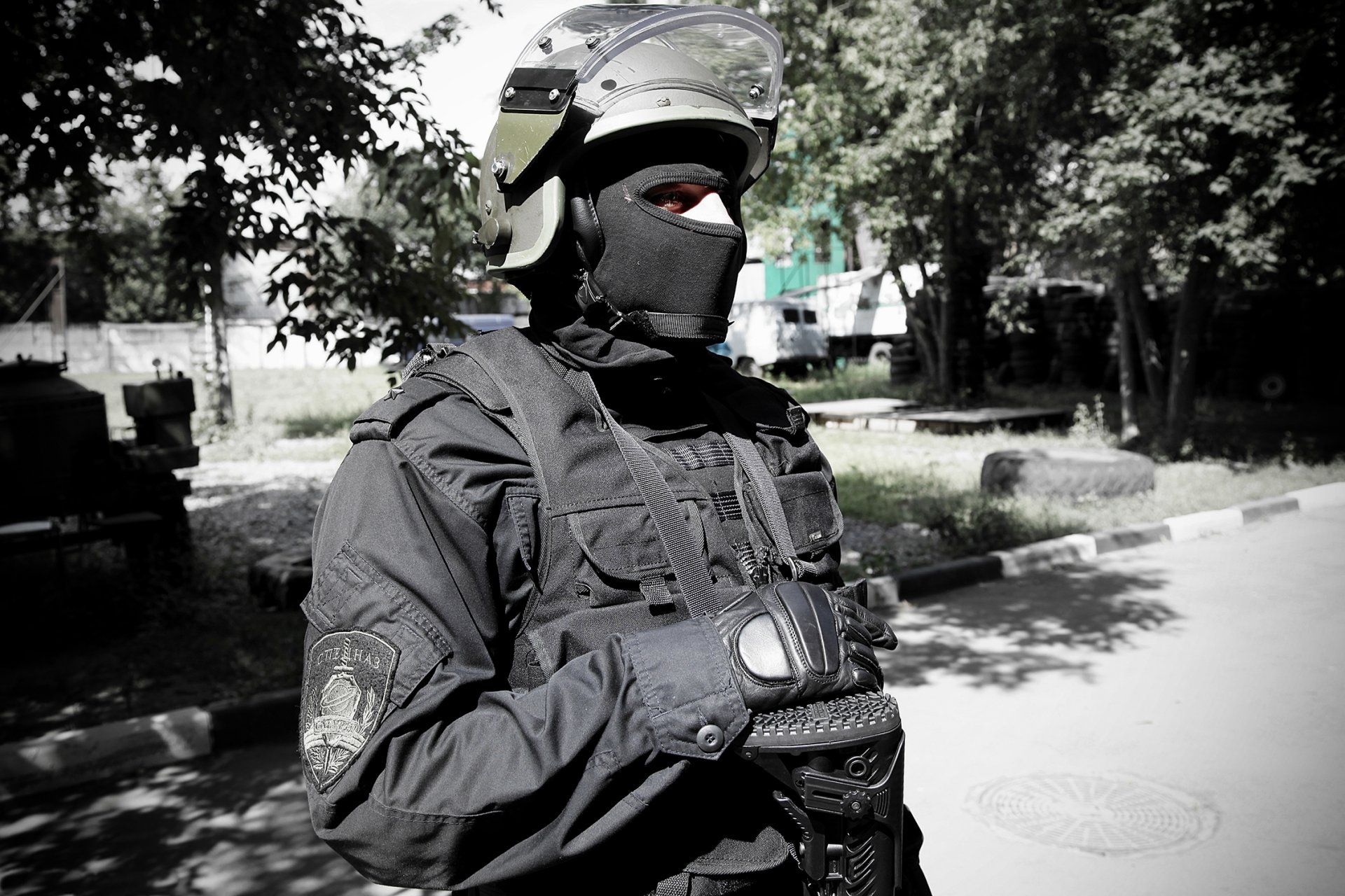 swat soldat casque osn saturn masque