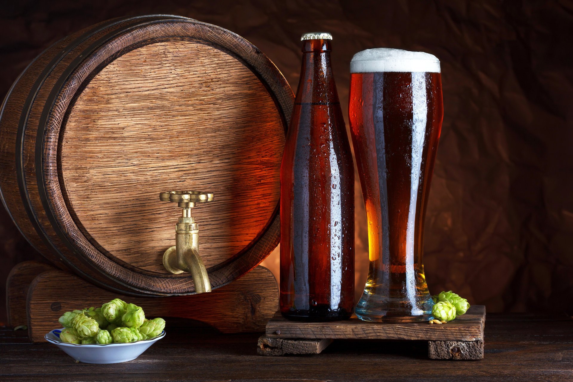 baril bière verre houblon bière