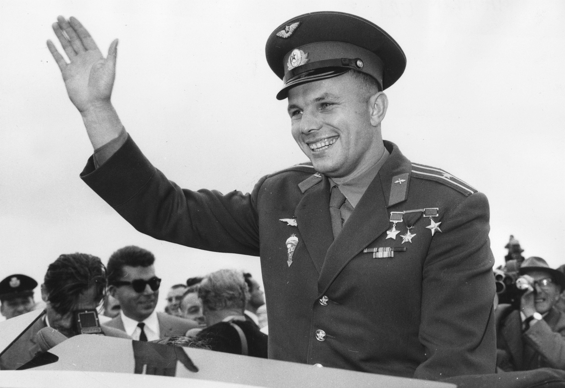 yuri gagarin udssr erster astronaut legende lächeln form held der sowjetunion held der sozialistischen arbeit gagarin