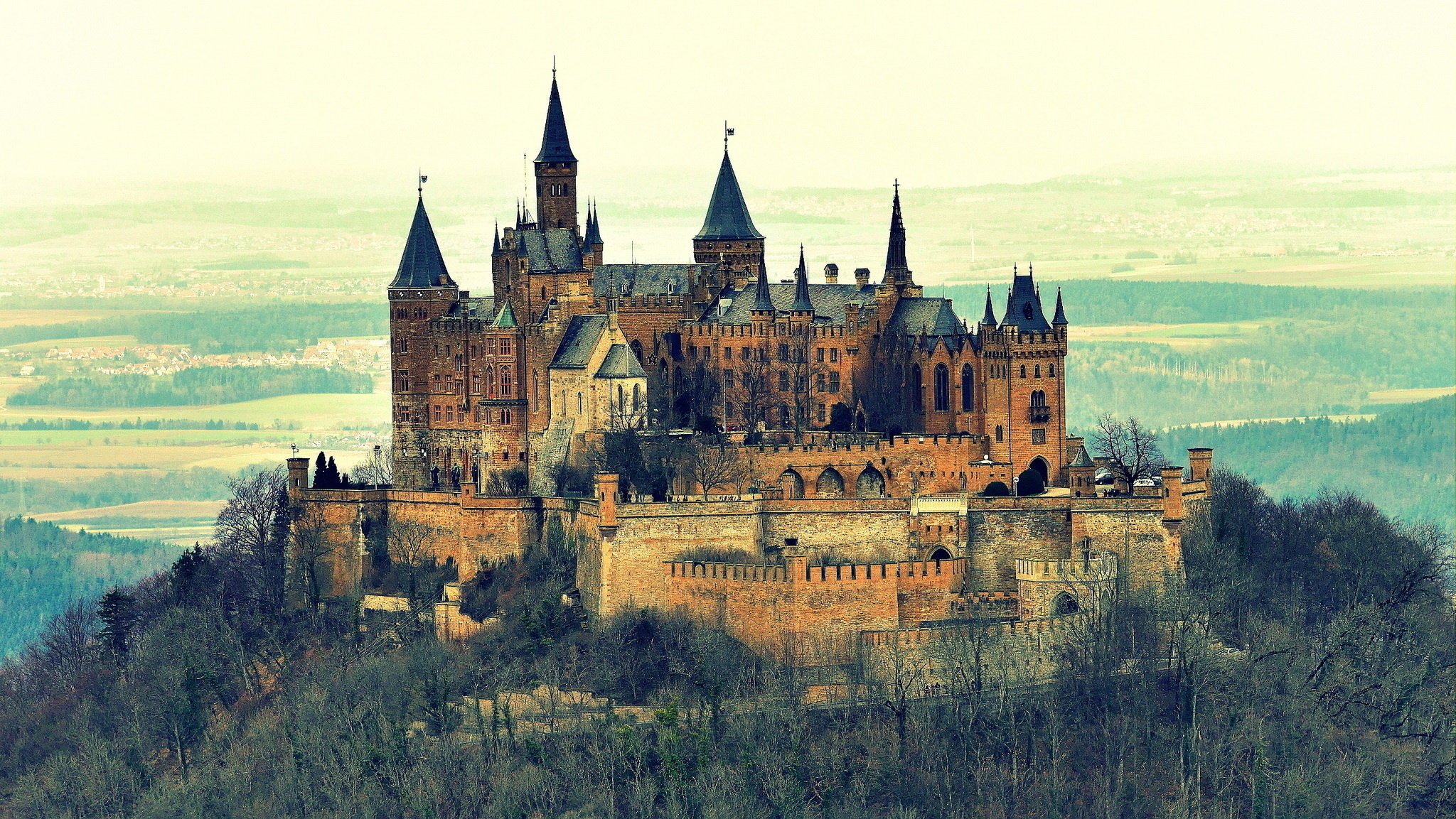 castillo de hohenzollern baden-württemberg hohenzollern alemania bosque