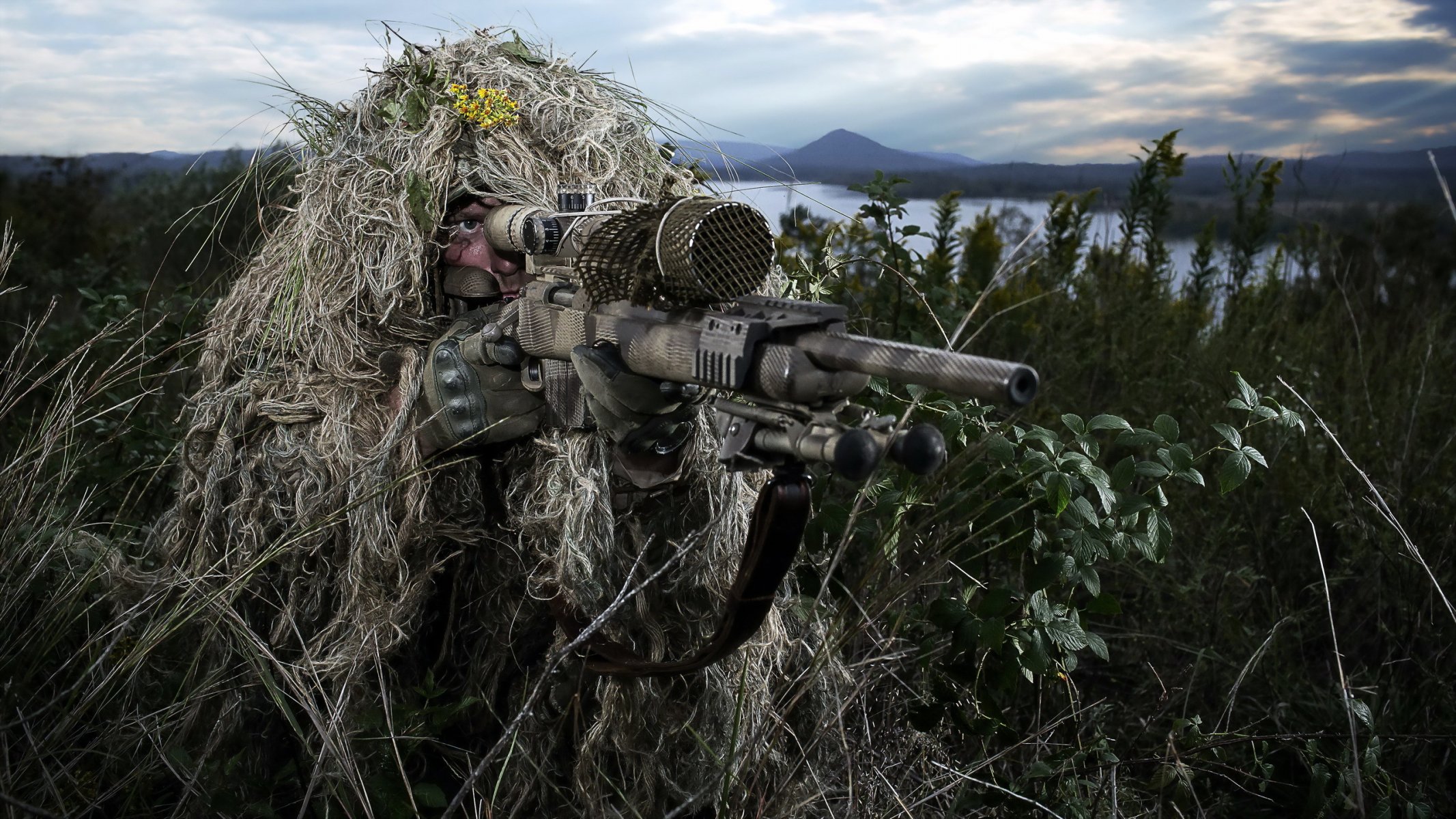 francotirador soldado arma