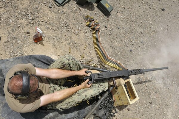 Soldat avec des armes de 50 colibris