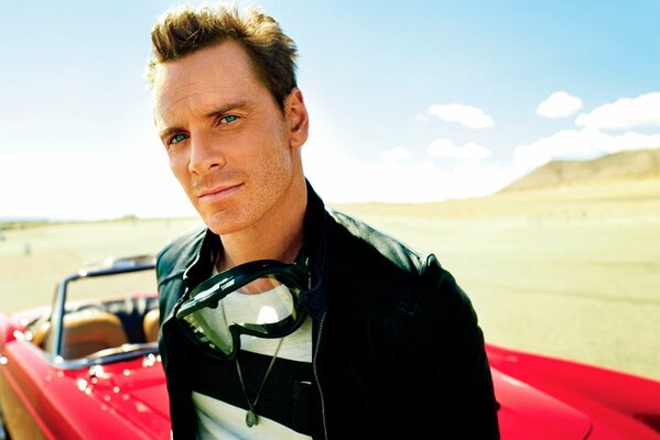 Michael Fassbender at a photo shoot for GQ magazine 