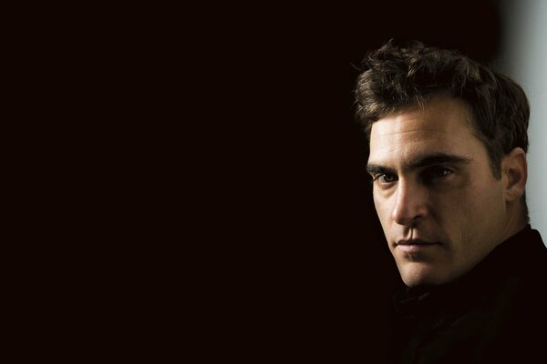 A minimalistic shot of Joaquin Phoenix