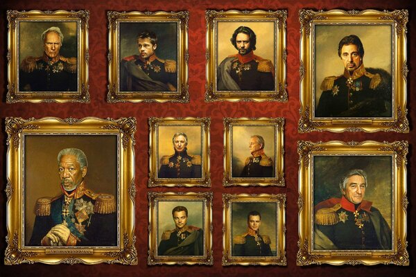 Celebrities in the image of generals during the War of 1812