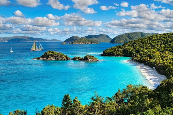 Isla de Hungría vista a la playa