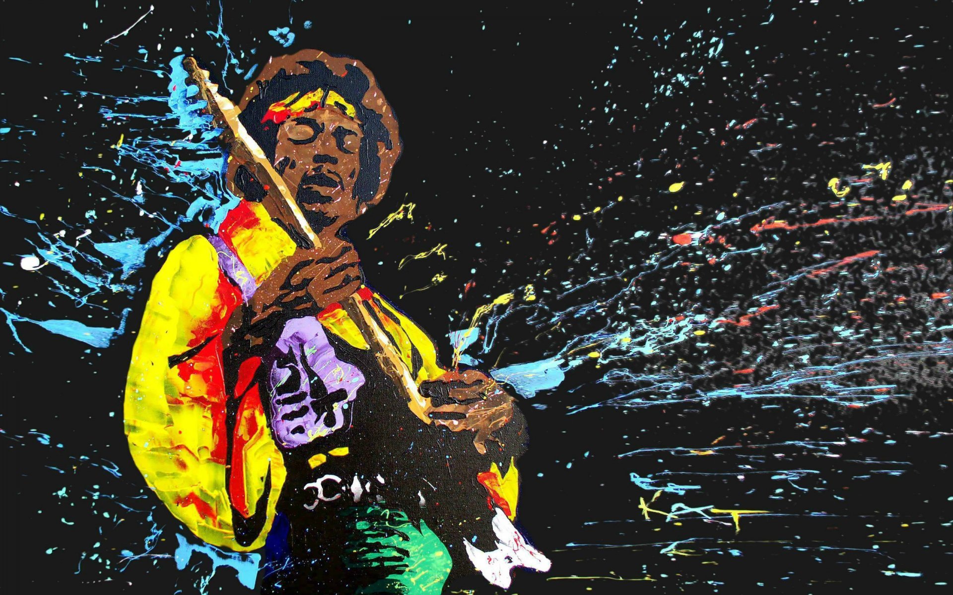 jimi hendrix muzyka gitarzysta malarstwo jimi hendrix piosenkarka