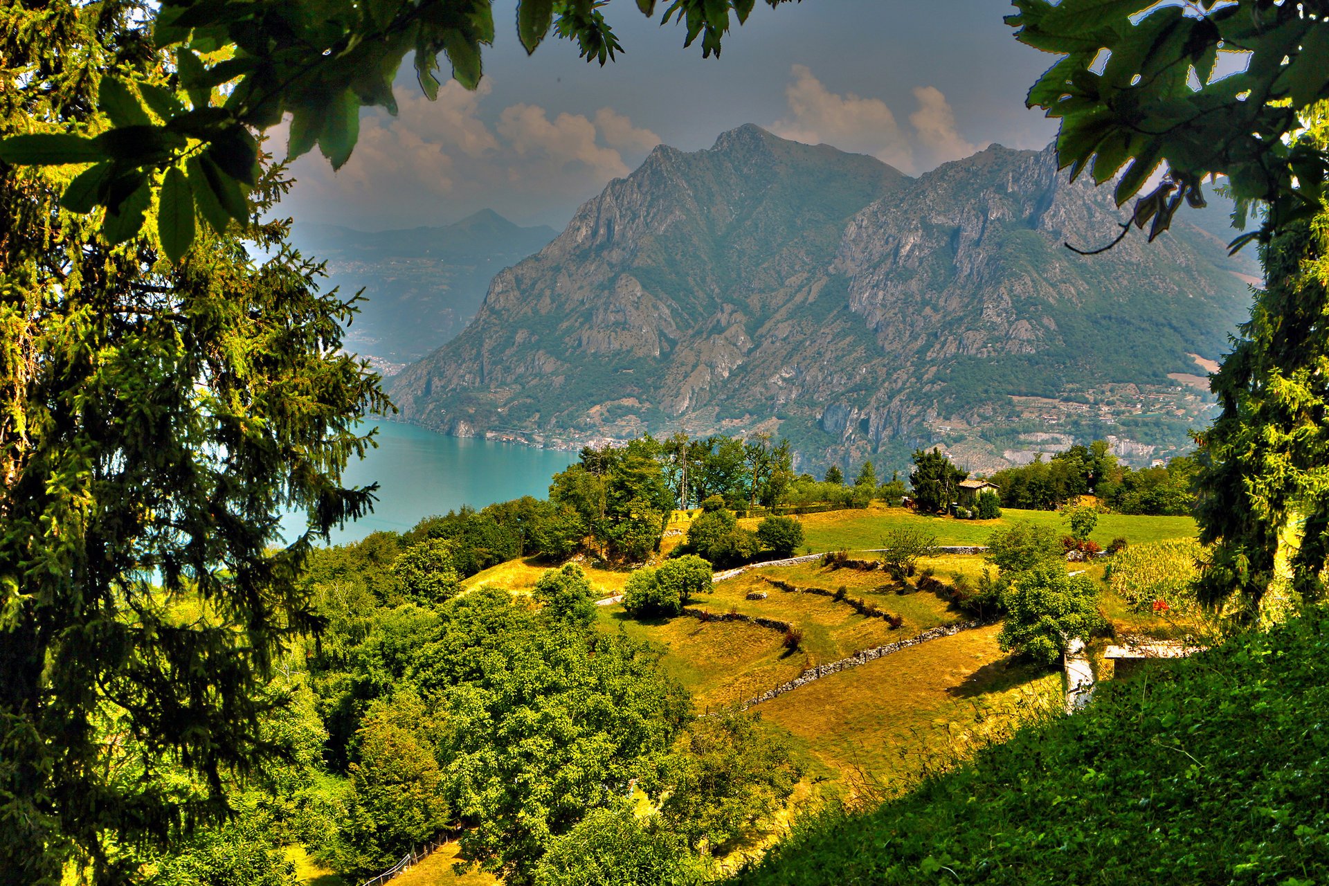 italie nature paysage montagnes végétation