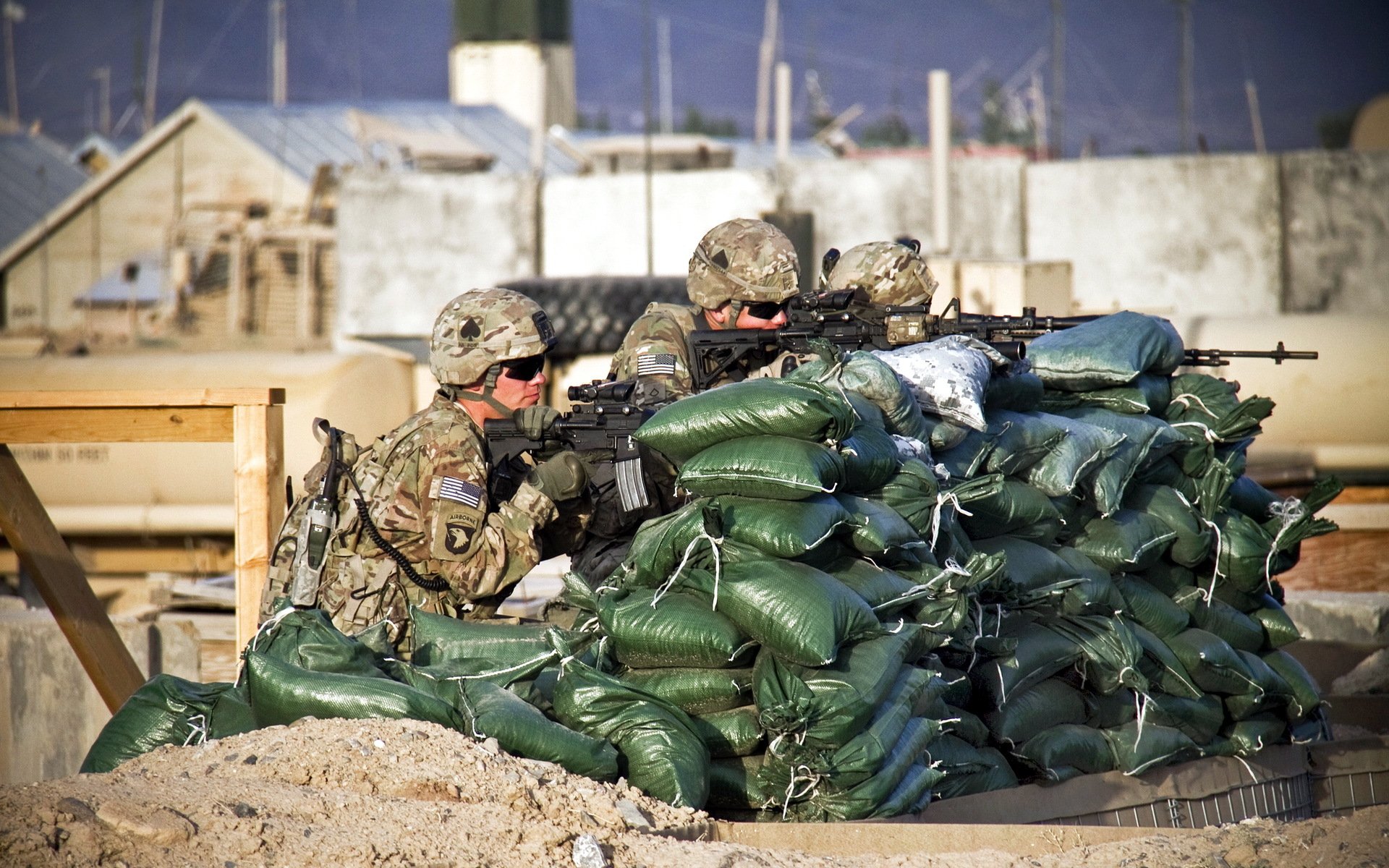 armée des états-unis soldats armes