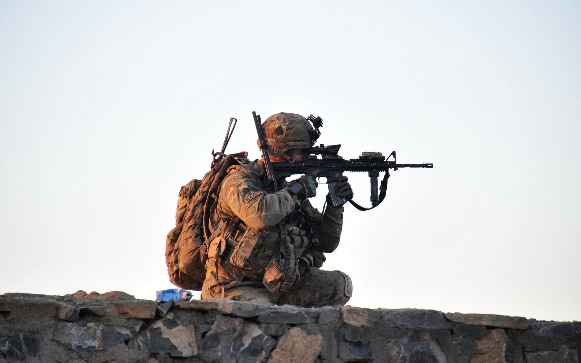 armée des états-unis soldats armes