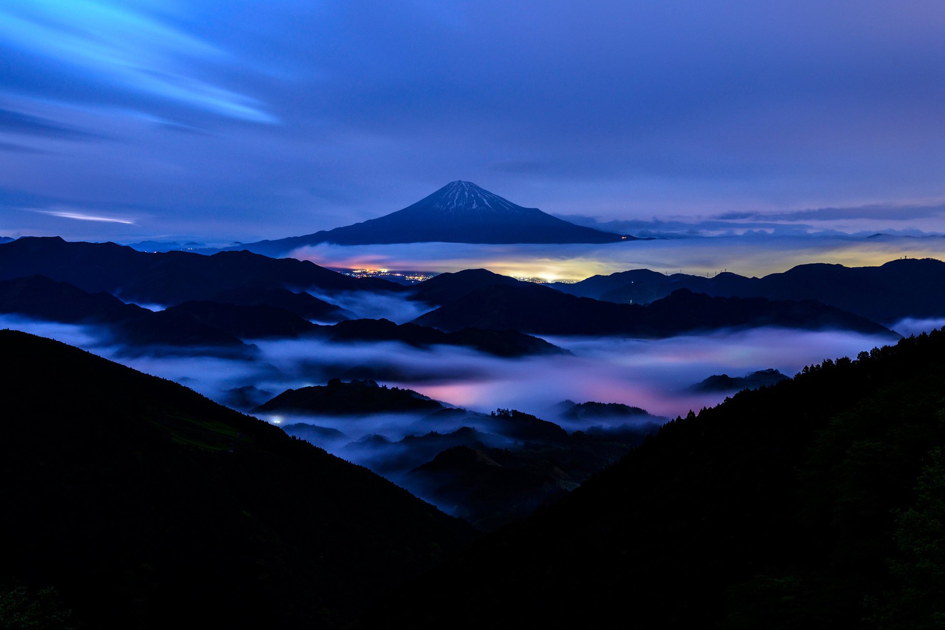 isla de honshu estratovolcán japón montaña fujiyama