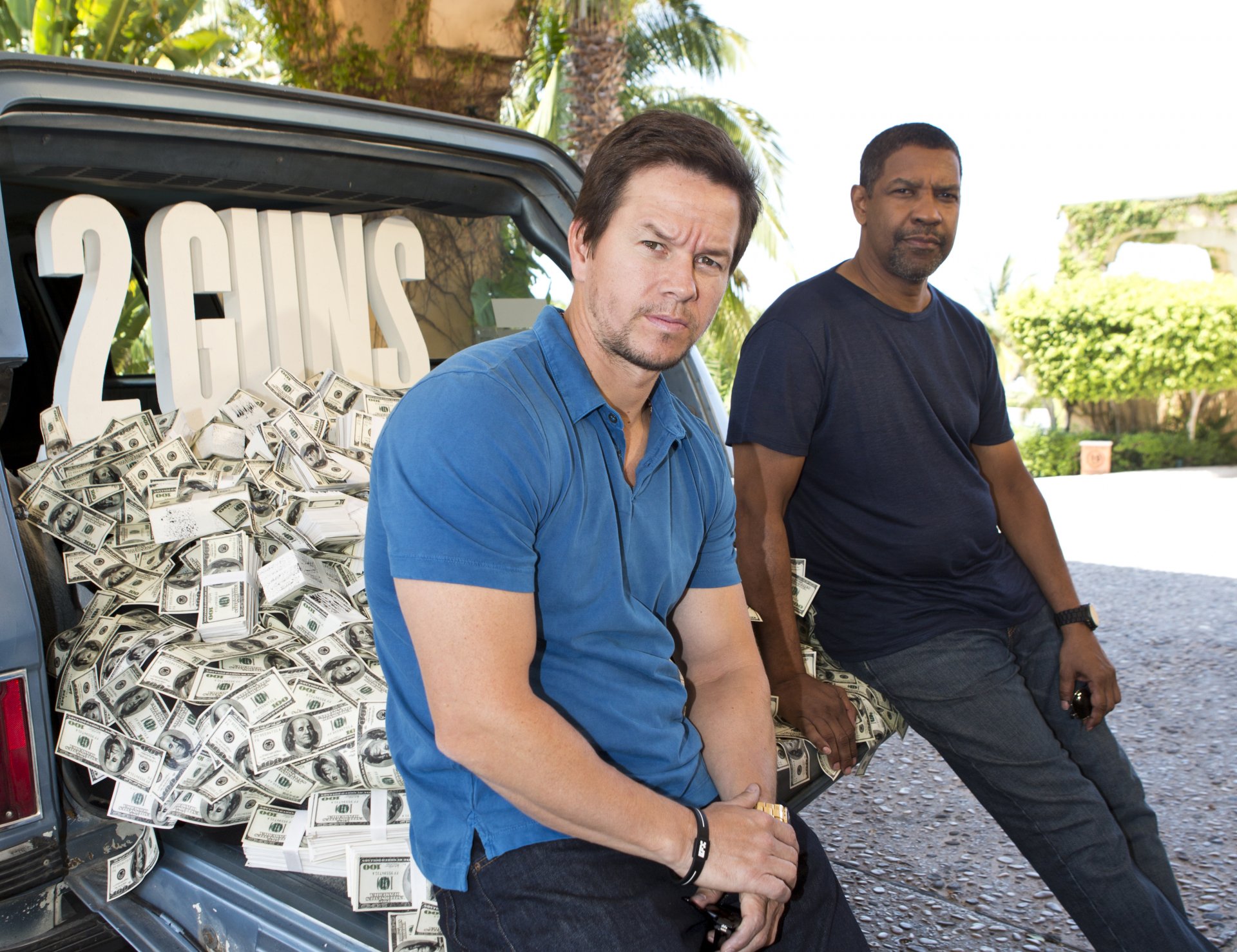 mark wahlberg stig denzel washington photo deux canons 2 canons