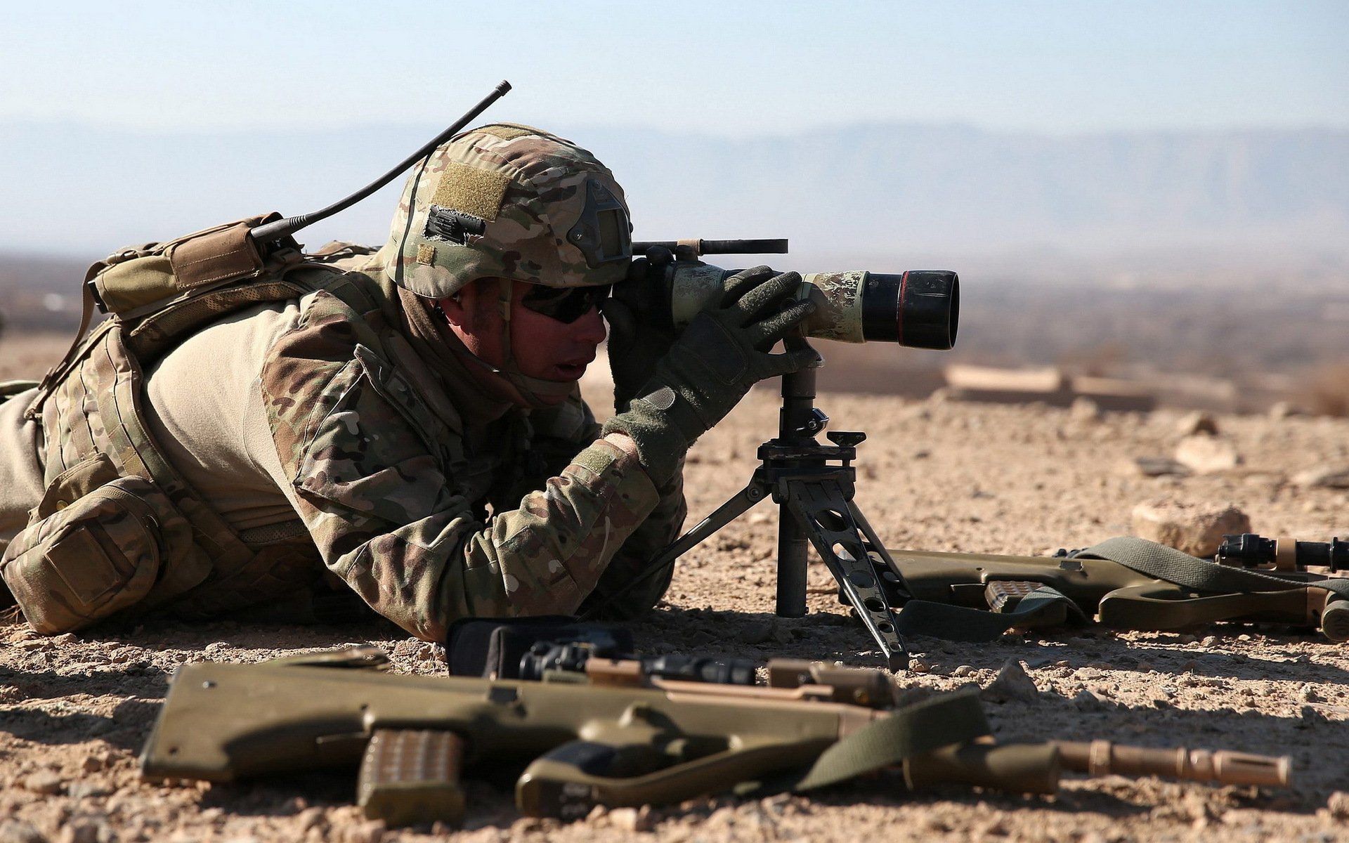 australische armee soldat waffe