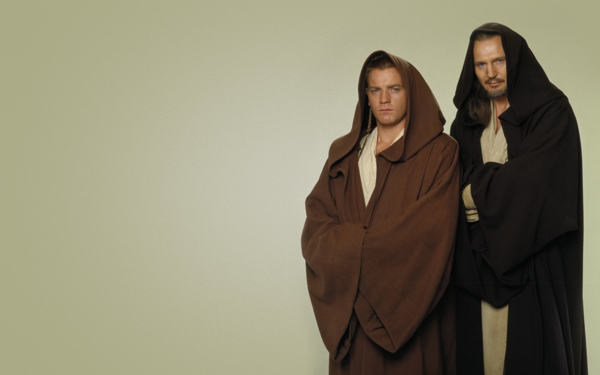 liam neeson ewan mcgregor ewan mcgregor costumi guerre stellari qui-gon jinn obi-wan kenobi