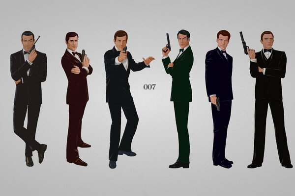 Agent 007 James Bond en costume