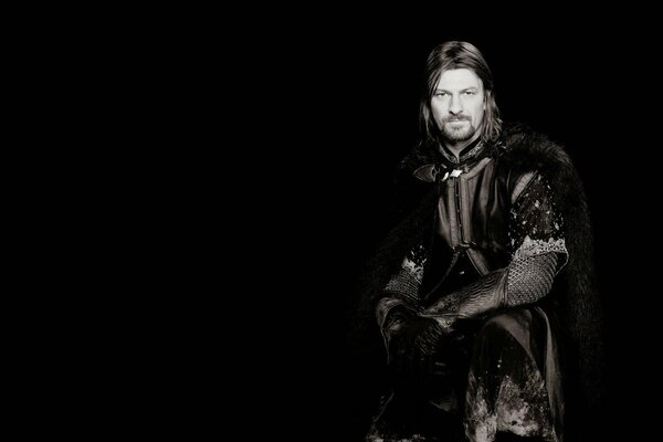 Seigneur des anneaux: Boromir sur fond noir