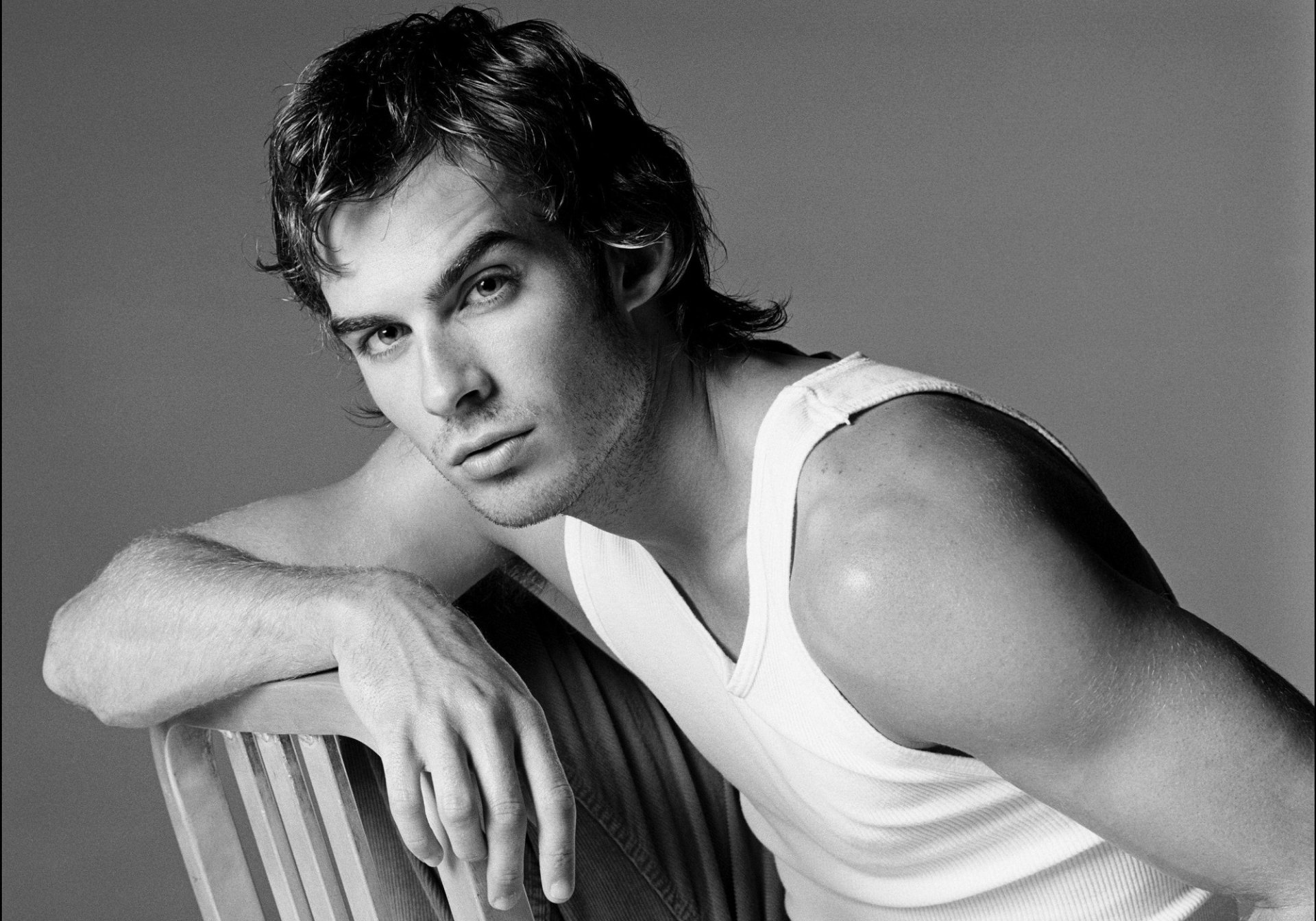 ian somerhalder -- ian somerhalder -- guy noir et blanc