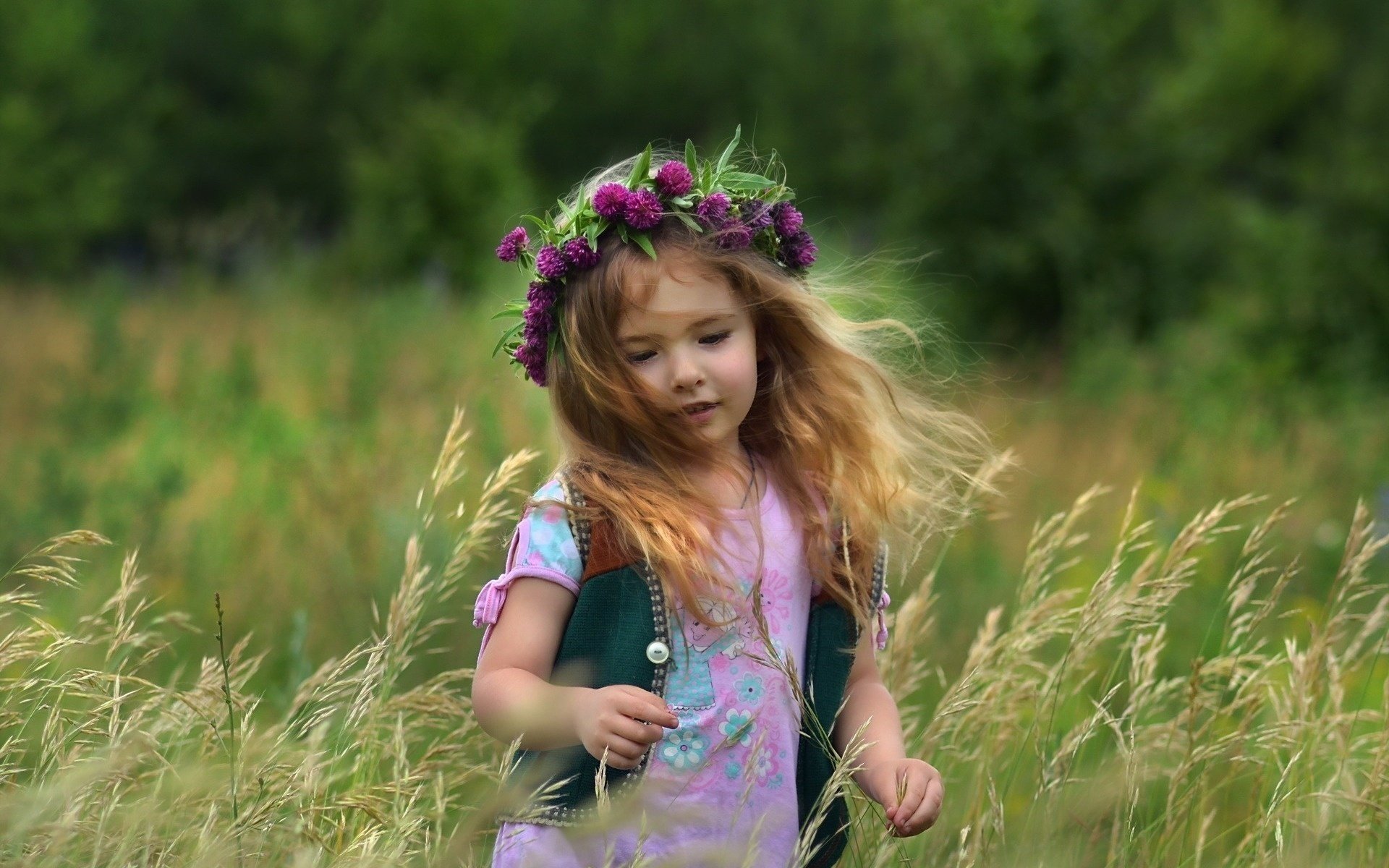 kranz mädchen sommer