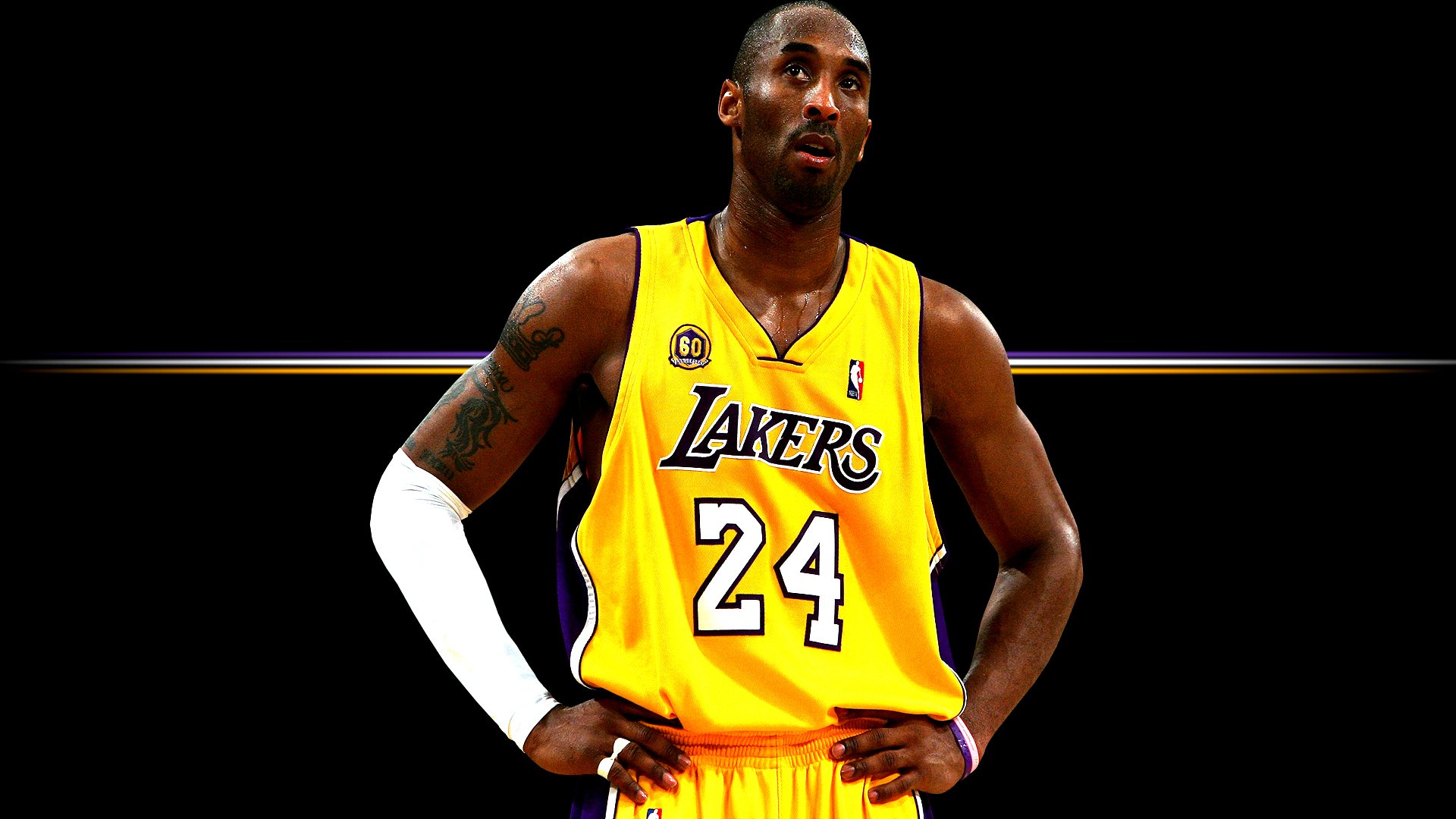 kobe bryant lakers nba tatuaże mundury sport koszykówka 1920x1080