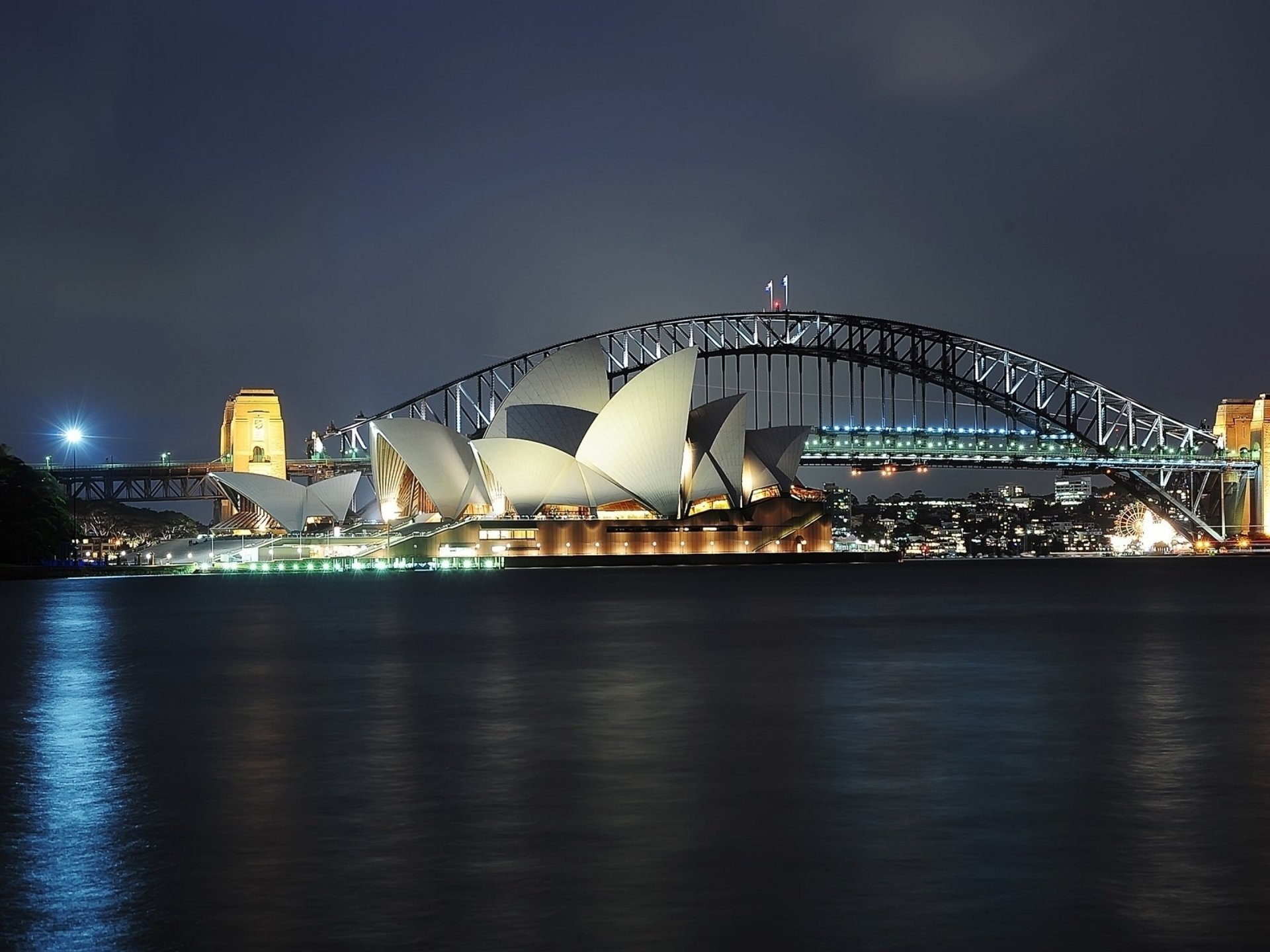 sydney opernhaus australien nachtstadt